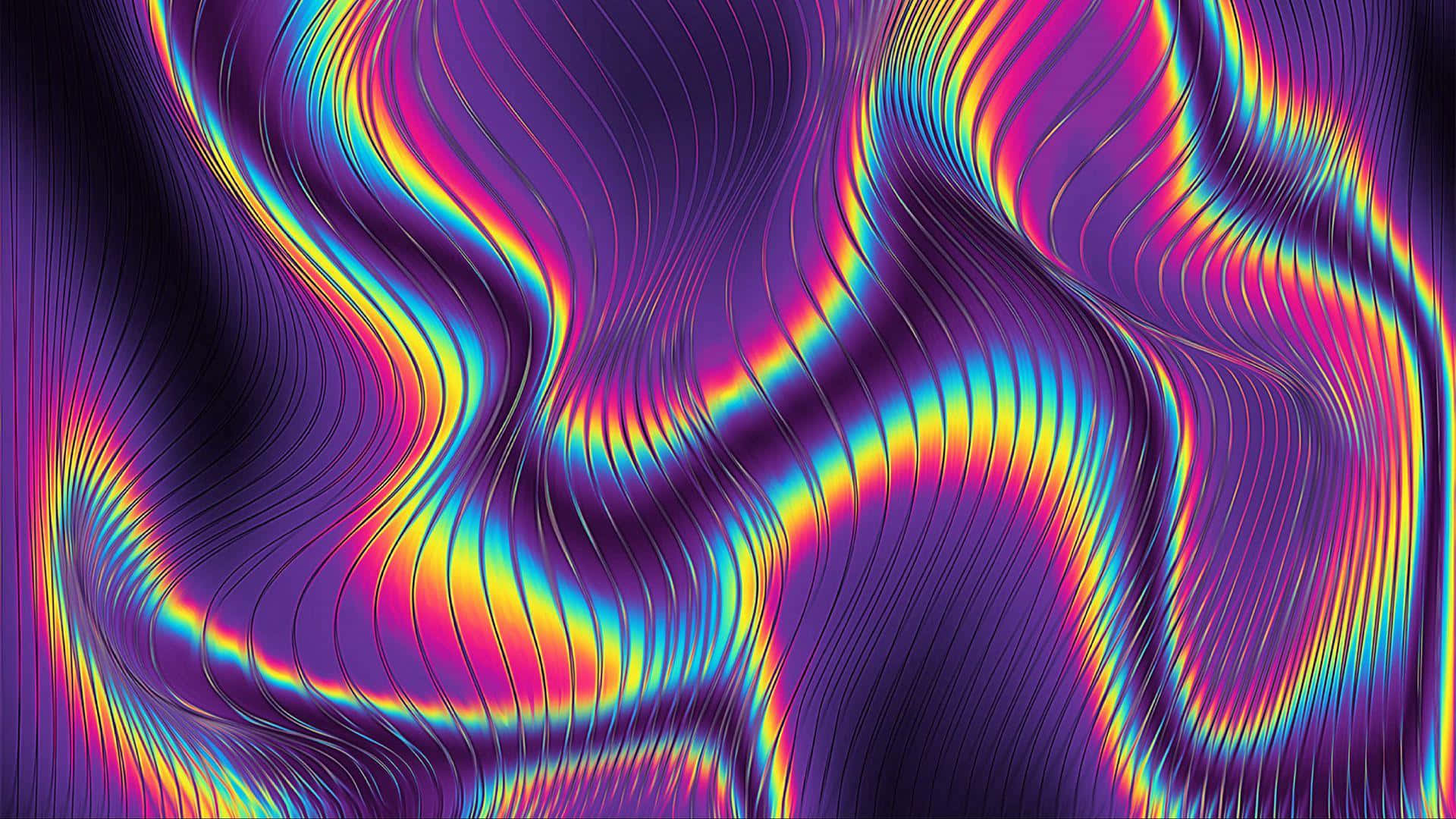 Oplev ekstatiske psykedeliske farver Wallpaper