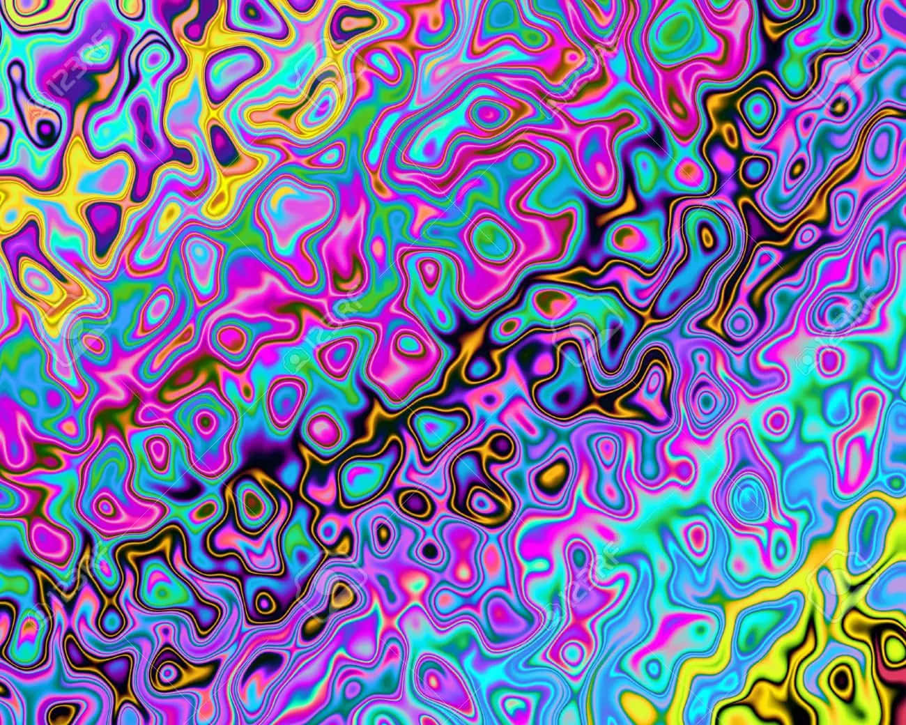 "The beautiful explosion of psychedelic colors" Wallpaper