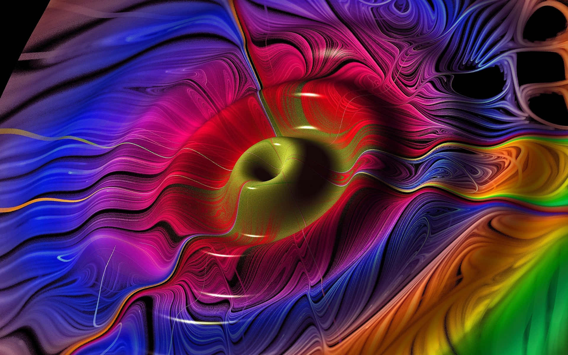 Eineexplosion Von Leuchtenden Farben Wallpaper