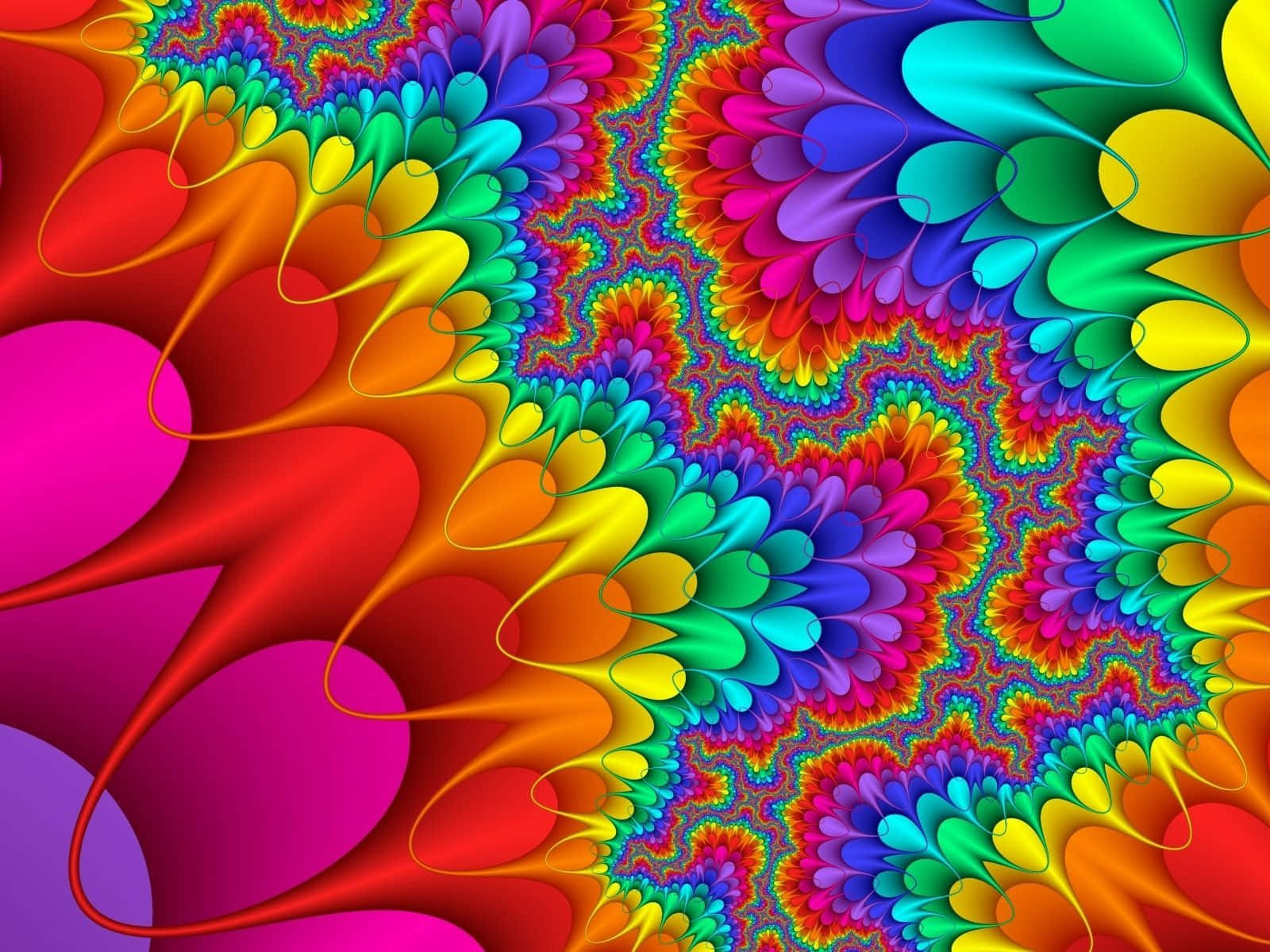Colorful trippy design Wallpaper