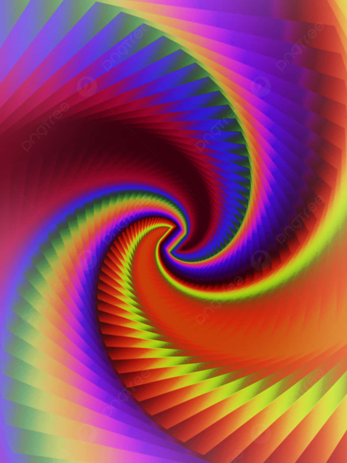 Bright, Vibrant Psychedelic Colors Wallpaper