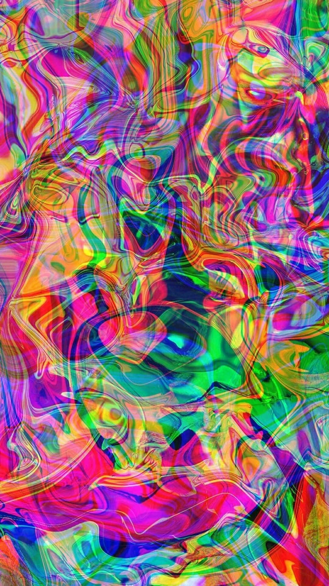 Vibrant Psychedelic Colors Wallpaper