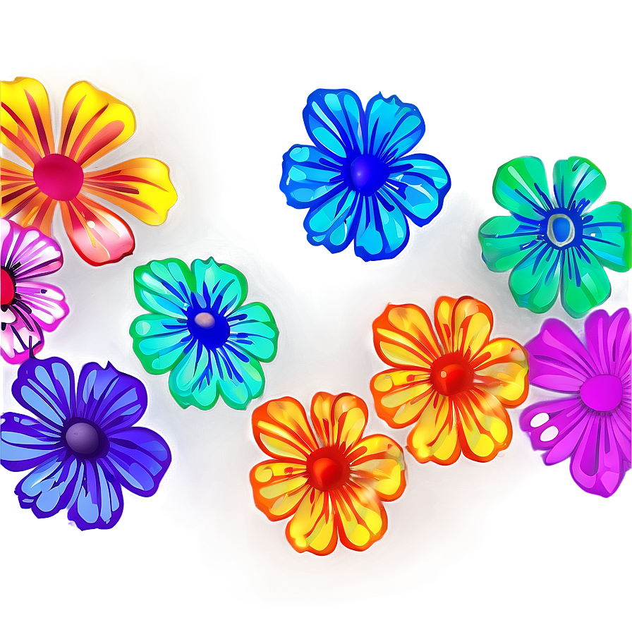 Psychedelic Floral Pattern Png 06132024 PNG