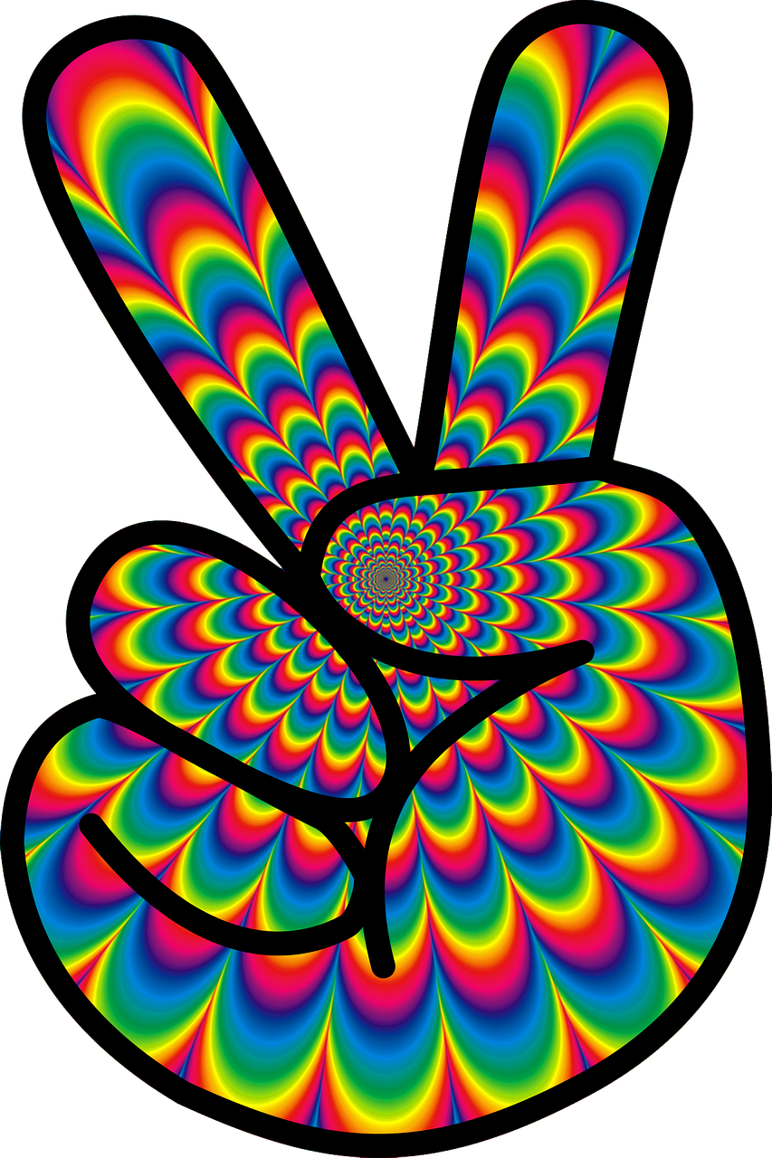 Psychedelic Flower Patterns PNG