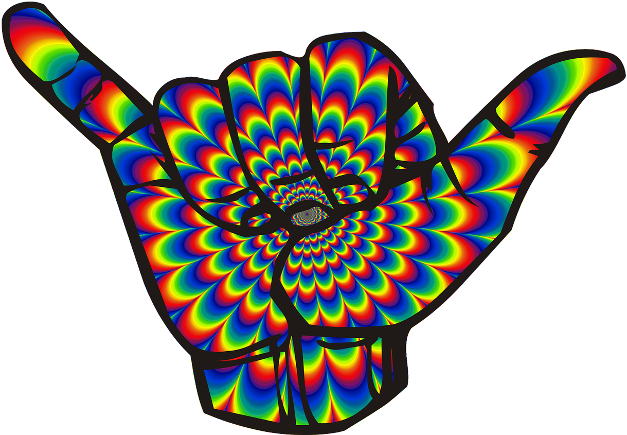 Psychedelic Hand Patterns PNG
