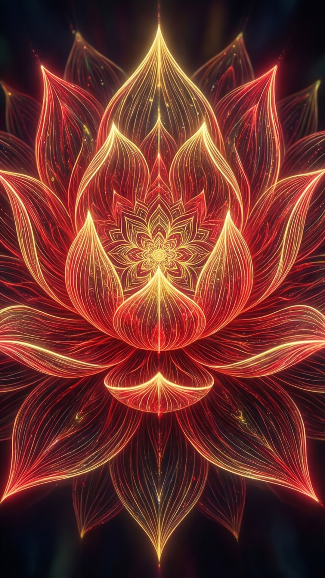 Psychedelisk Lotus Bakgrunner