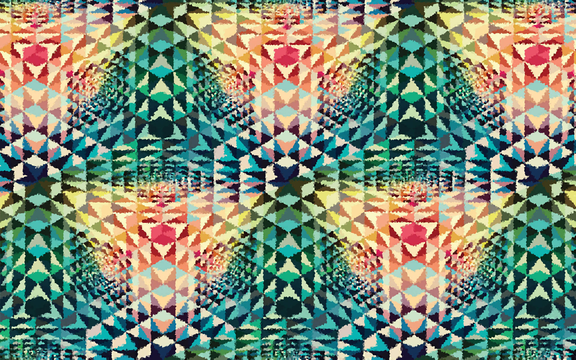 Psychedelic Mosaic Wallpaper