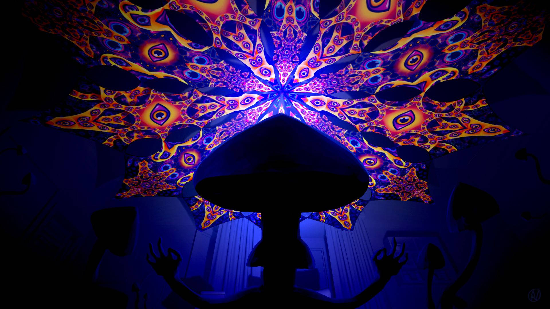 Unlock Your Mind's Potential With Psychedelic Mushrooms Wallpaper