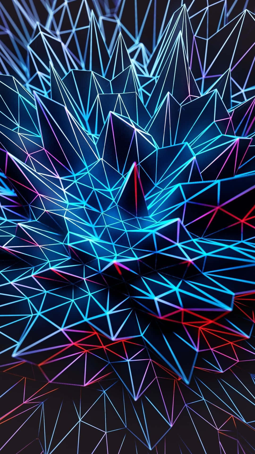 Vibrant Psychedelic Neon Lights Wallpaper