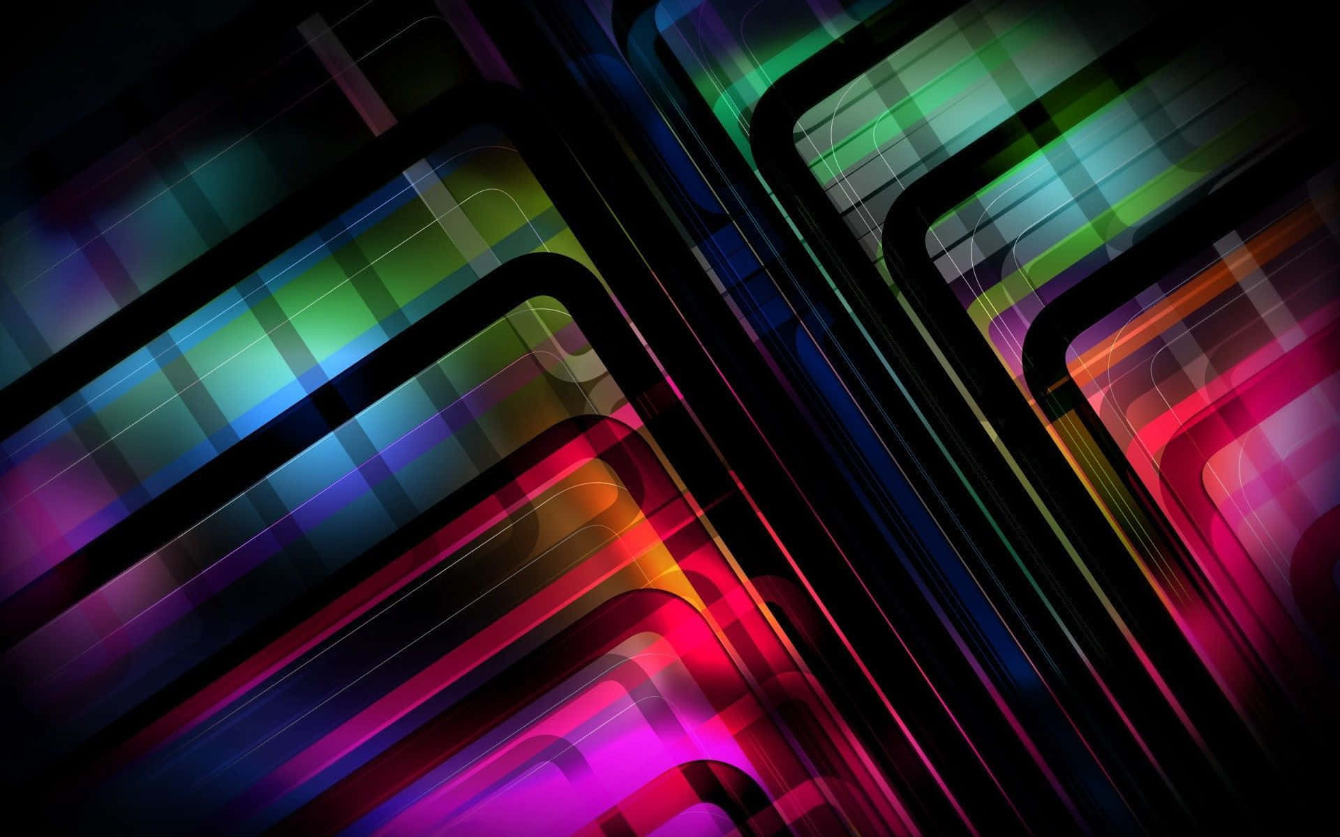 Vibrant Psychedelic Neon Lights Wallpaper