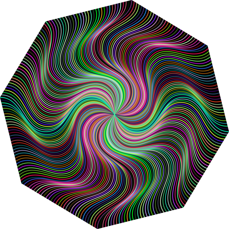 Psychedelic Optical Illusion Art PNG