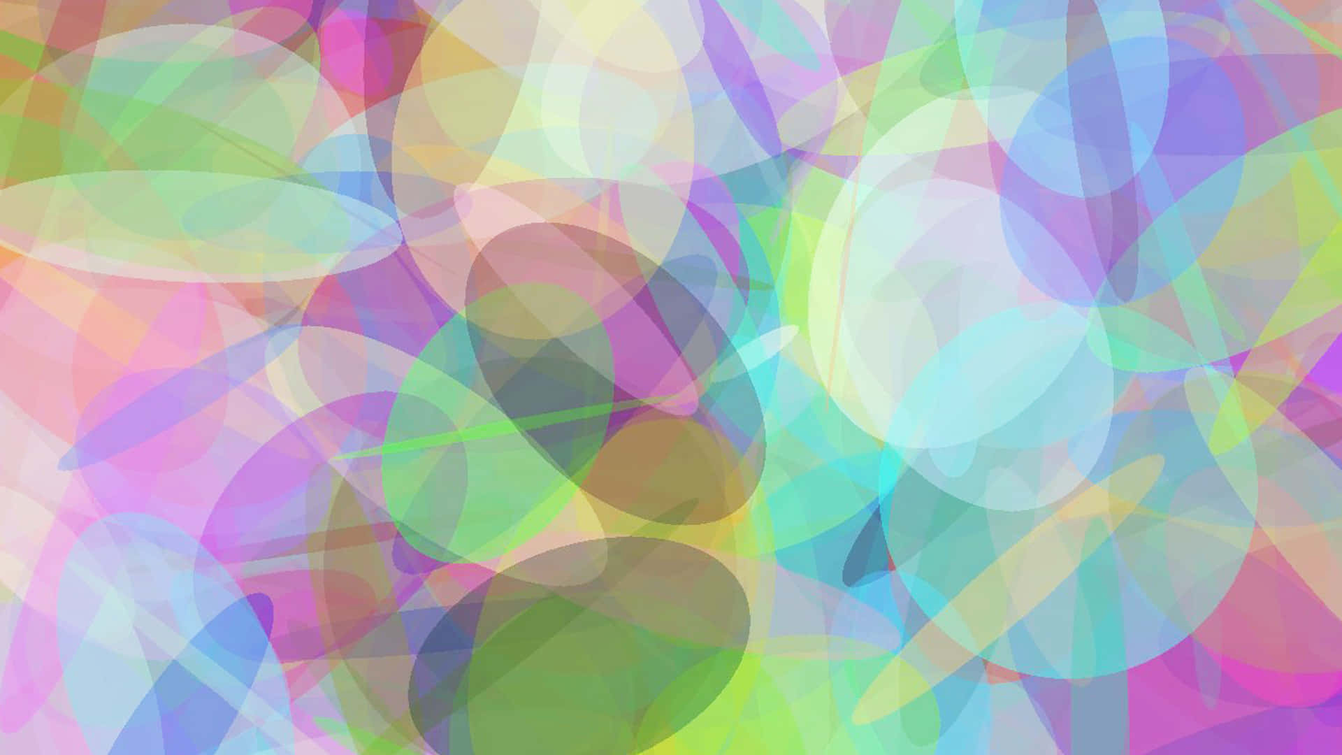 Psychedelic Oval Pattern Wallpaper