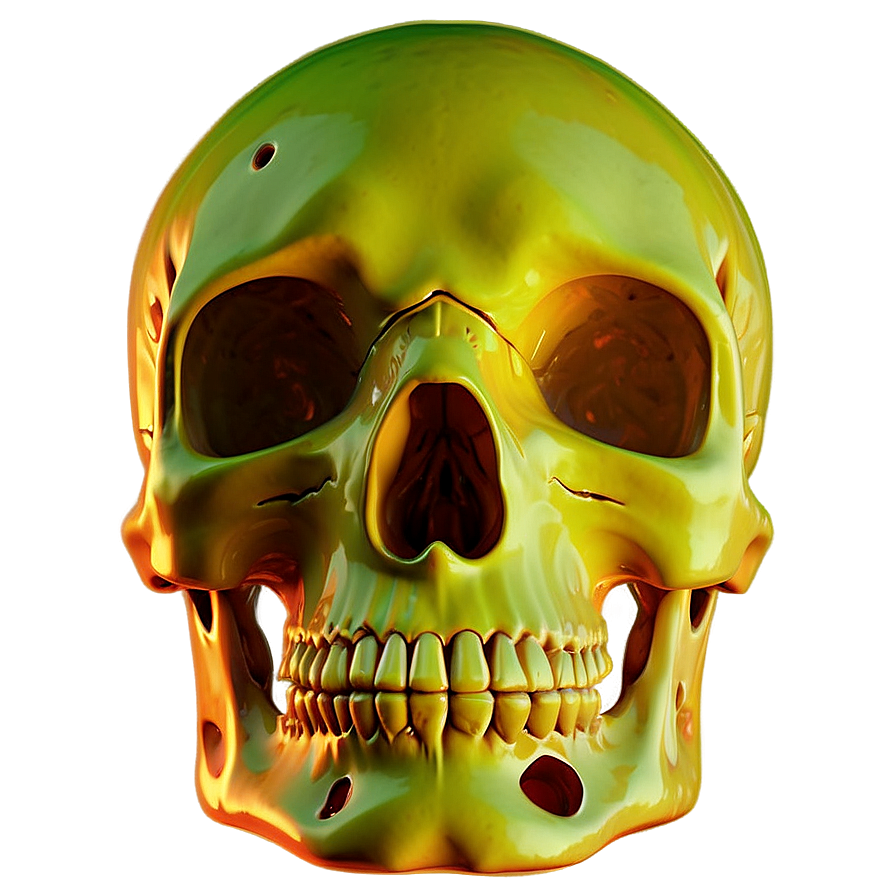 Psychedelic Skull Artwork Png B PNG
