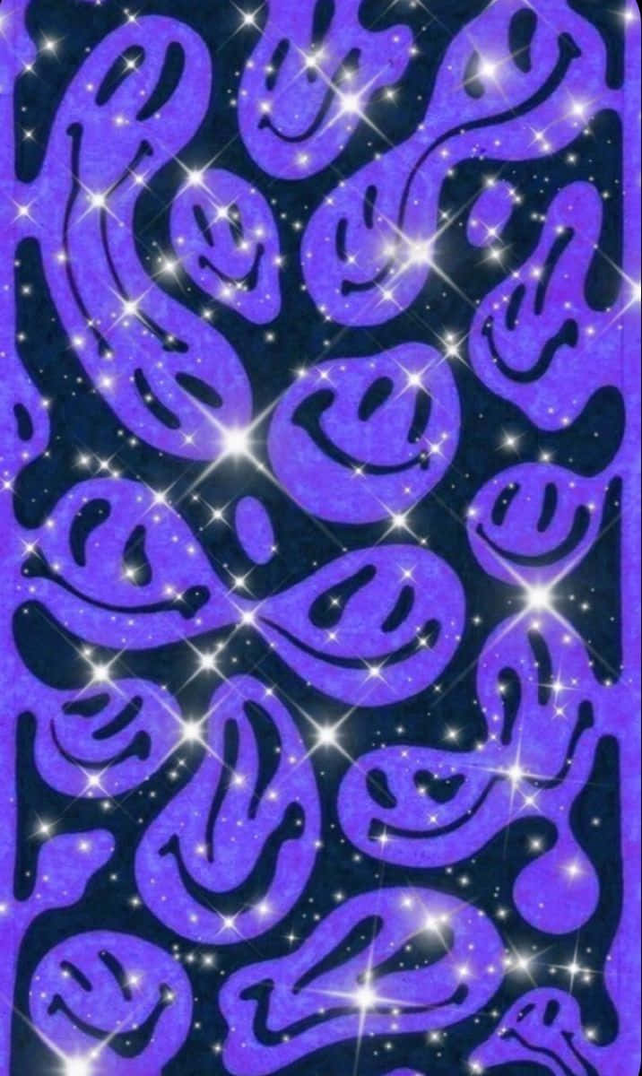 Psychedelic Smiley Face Pattern.jpg Wallpaper