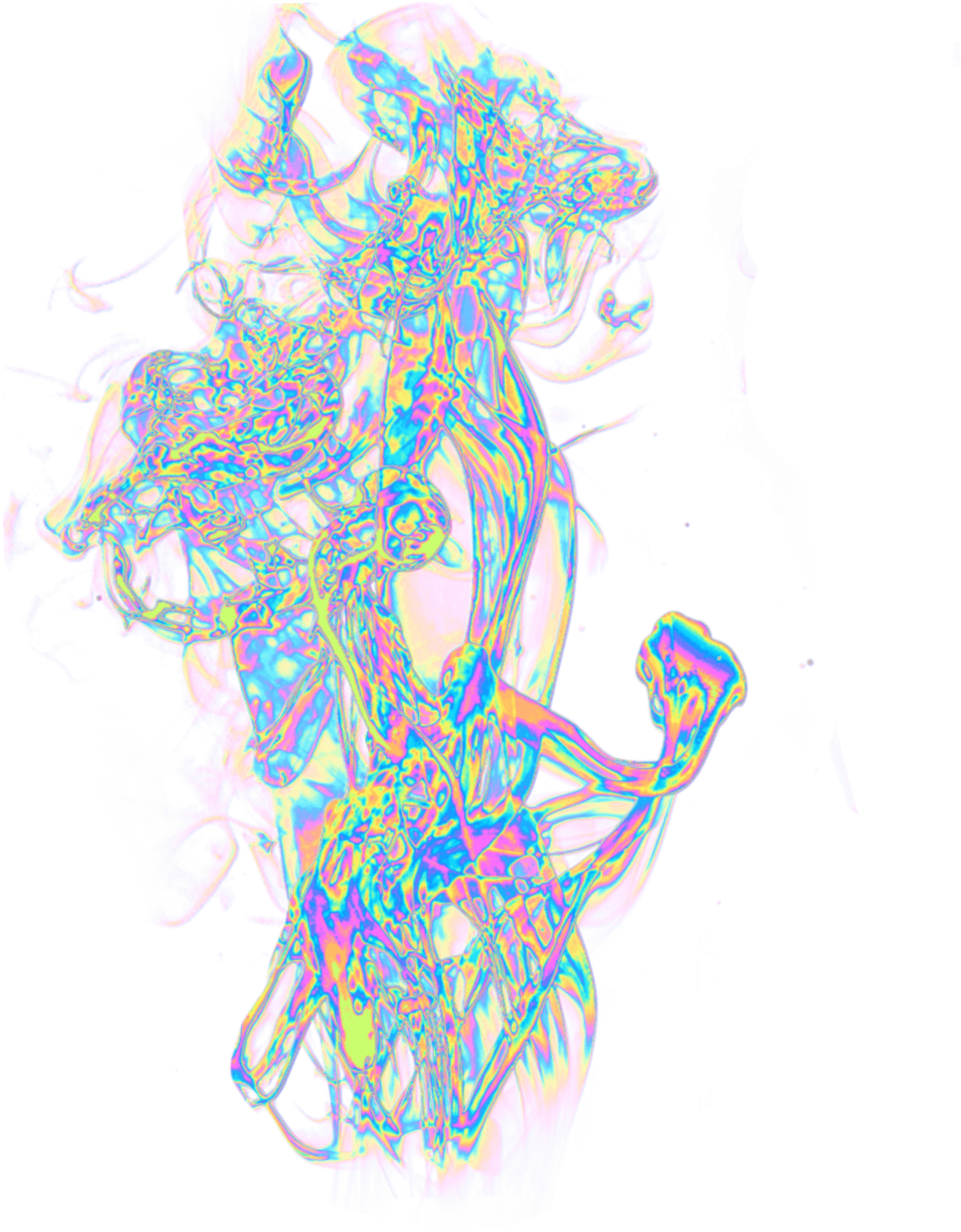 Psychedelic Smoke Art PNG