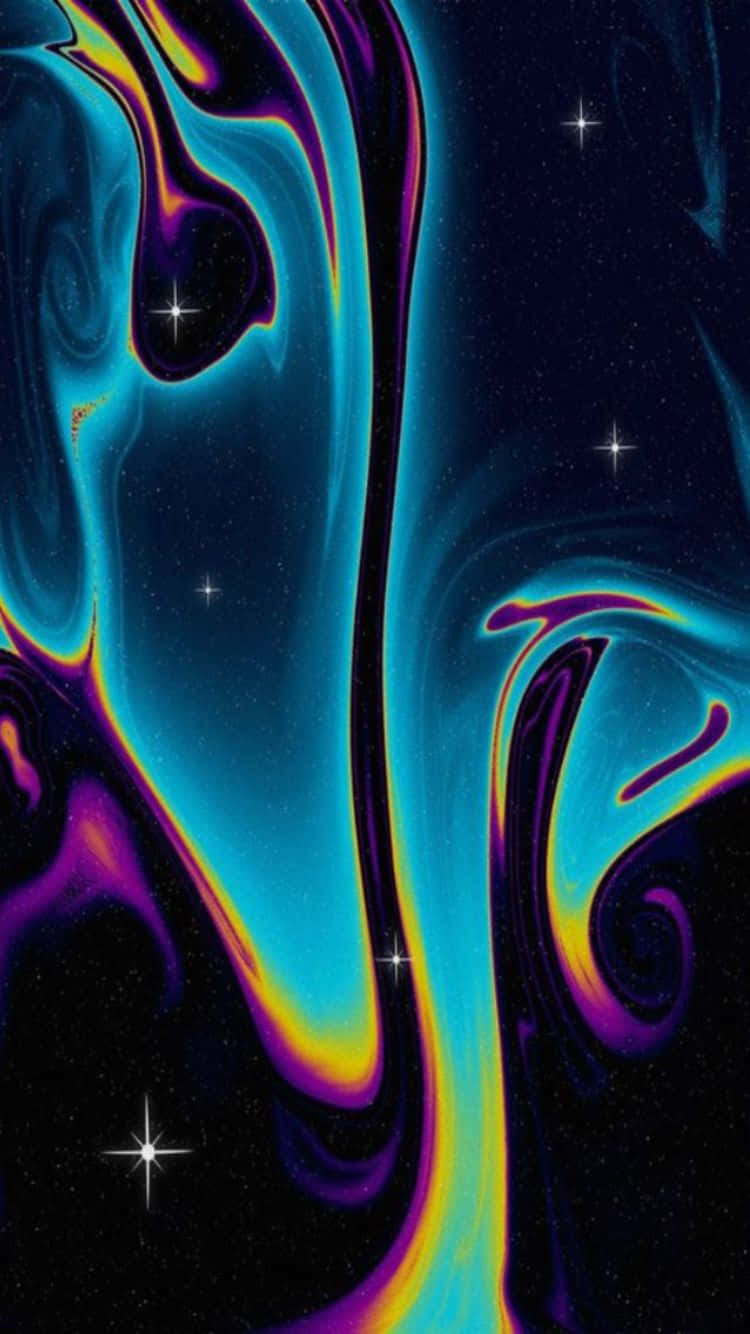 Psychedelic Space Swirli Phone6 Wallpaper Wallpaper