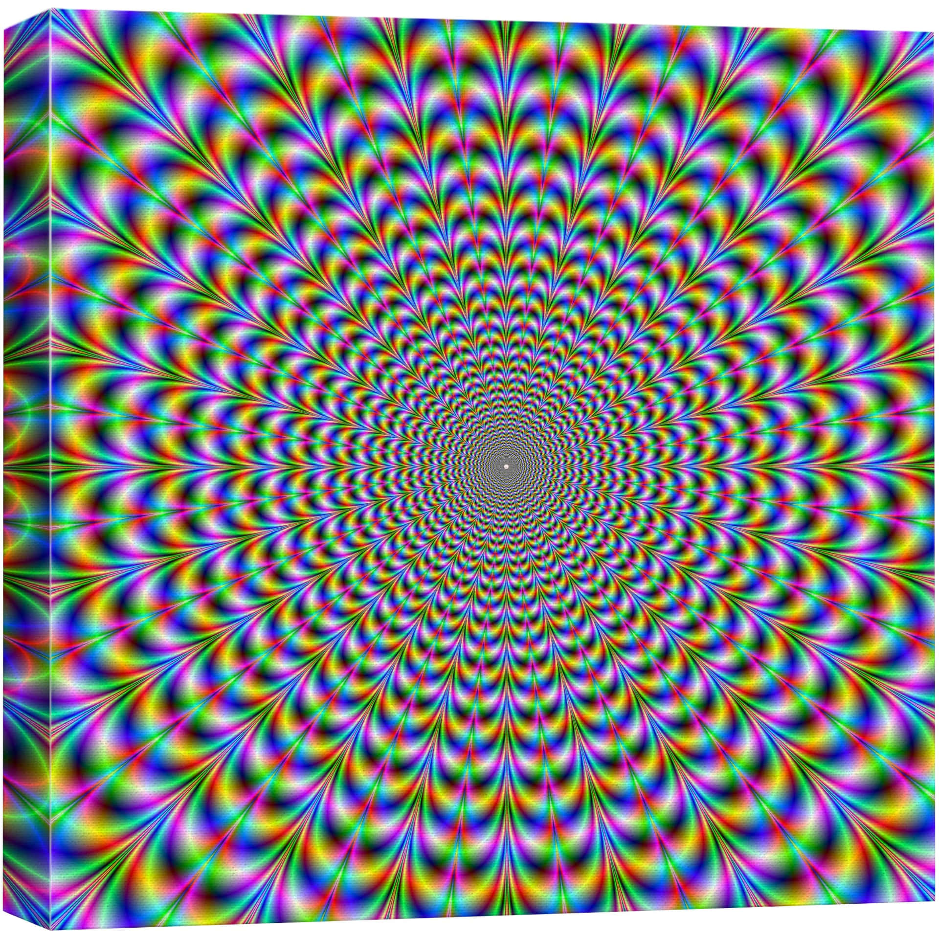 Psychedelic Spiral Illusion Wallpaper