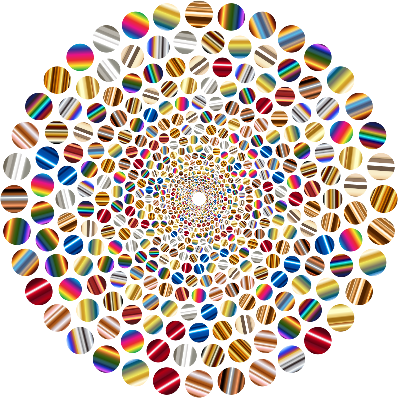 Psychedelic Spiral Pills Pattern PNG