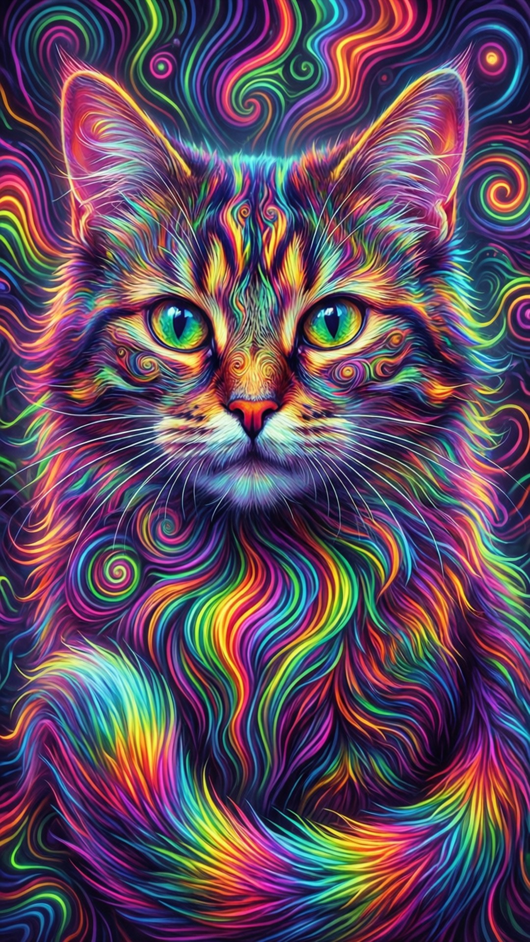 Psychedeliske striber Wallpapers