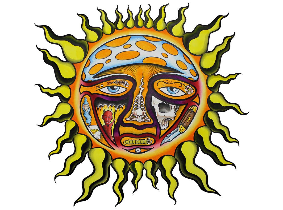Psychedelic Sun From Sublime Album Wallpaper