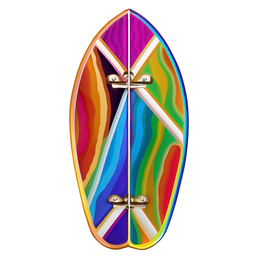 Psychedelic Surfboard Pattern Png 05242024 PNG