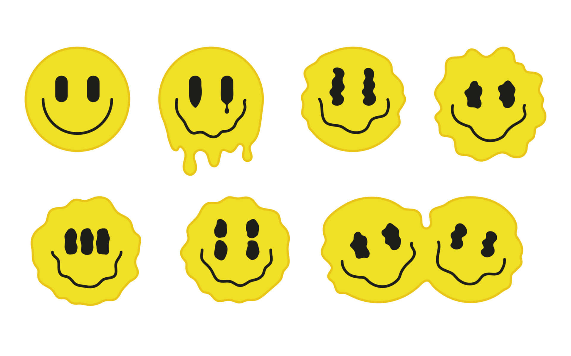 Psychedelic Surreal Aesthetic Trippy Smiley Face Wallpaper