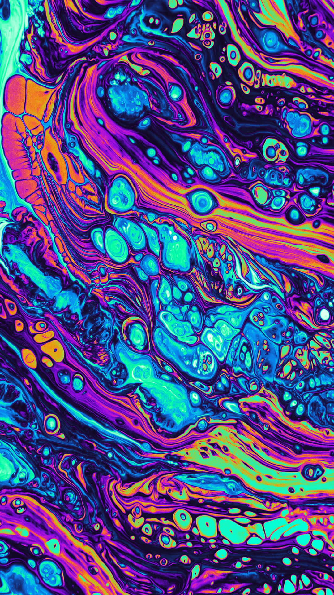 Psychedelic Swirl Pattern Wallpaper