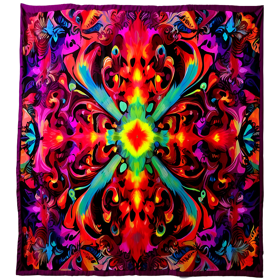 Psychedelic Tapestry Png Lab PNG