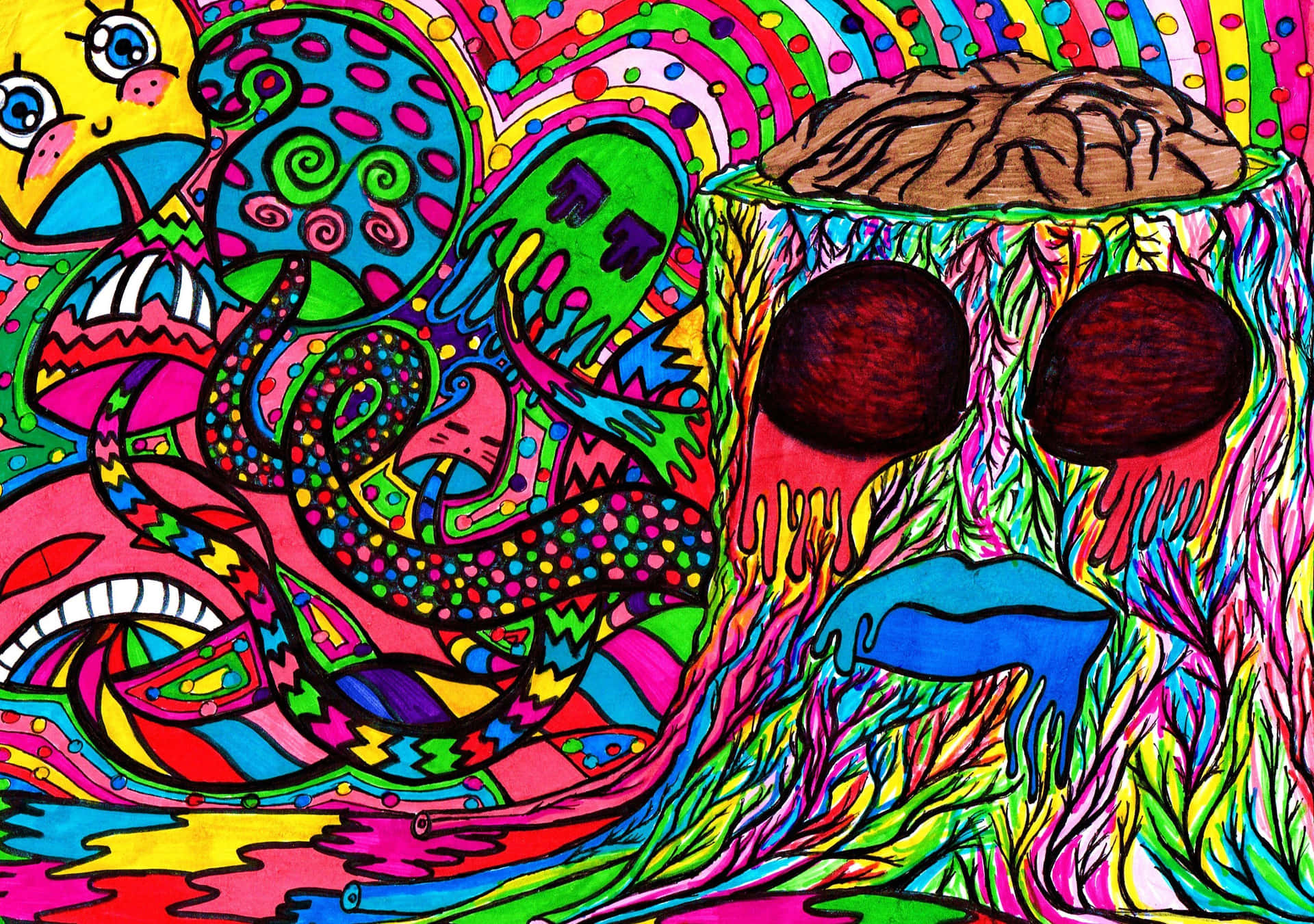 Psychedelic_ Vision_ Artwork Wallpaper