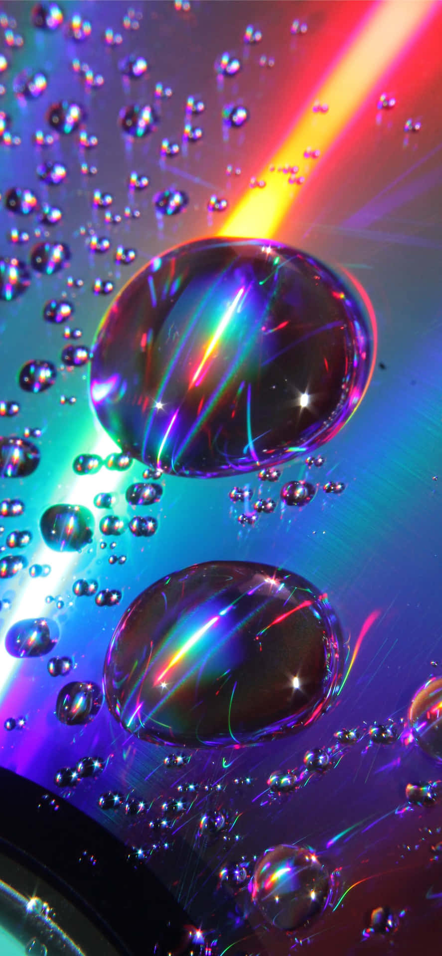 Psychedelic Water Dropletson C D Wallpaper