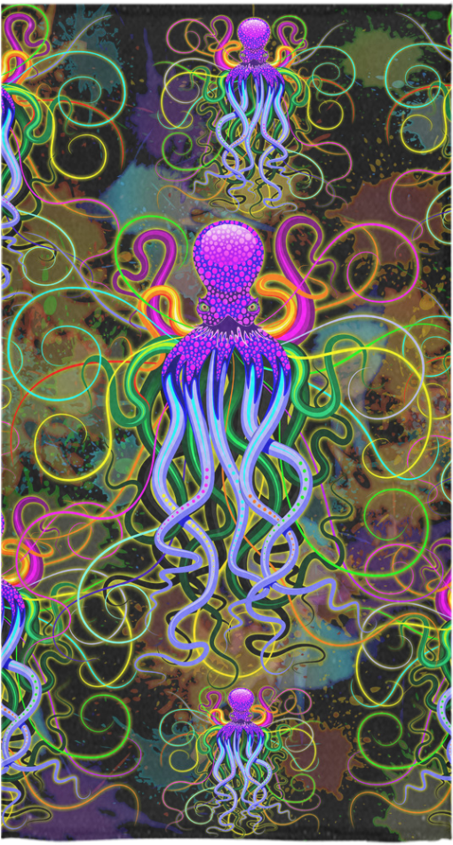 Psychedelic_ Jellyfish_ Artwork PNG