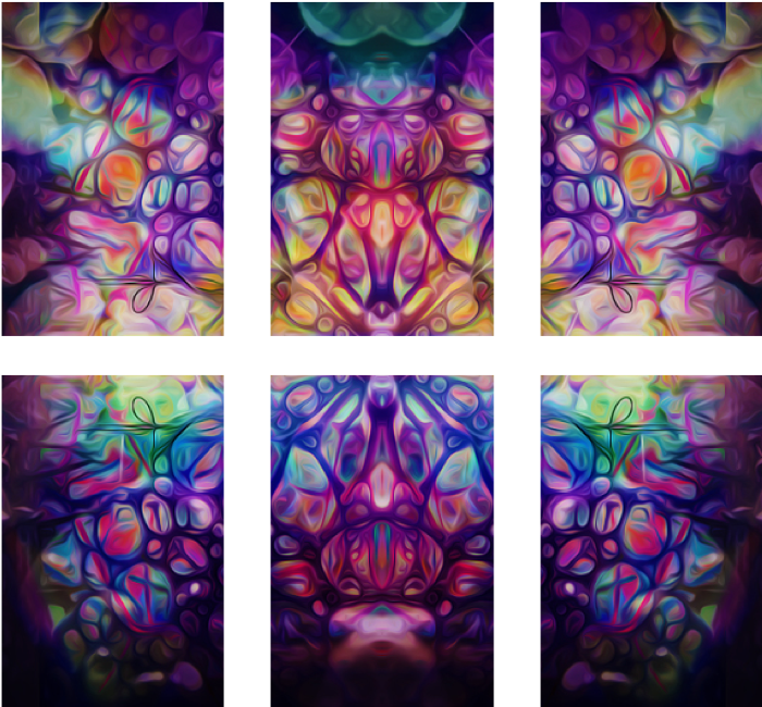 Psychedelic_ Triptych_ Artwork PNG