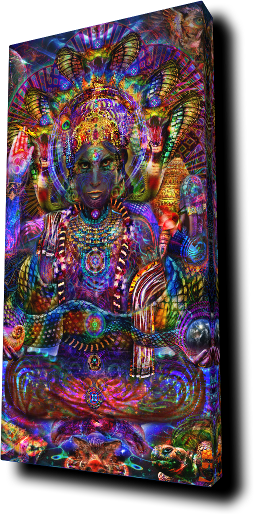 Psychedelic_ Vishnu_ Artwork PNG