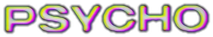Psycho Colorful Text Effect PNG