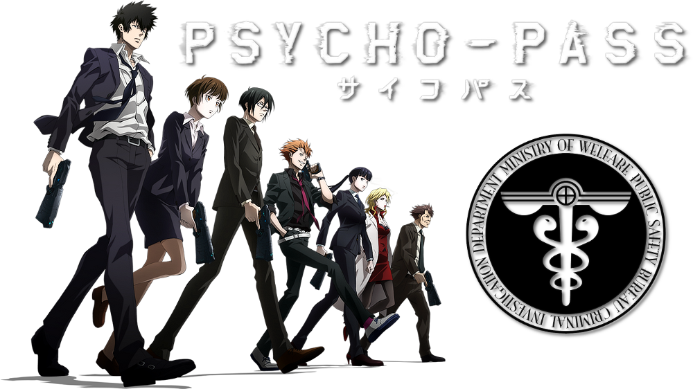 Psycho Pass Anime Characters Walking PNG