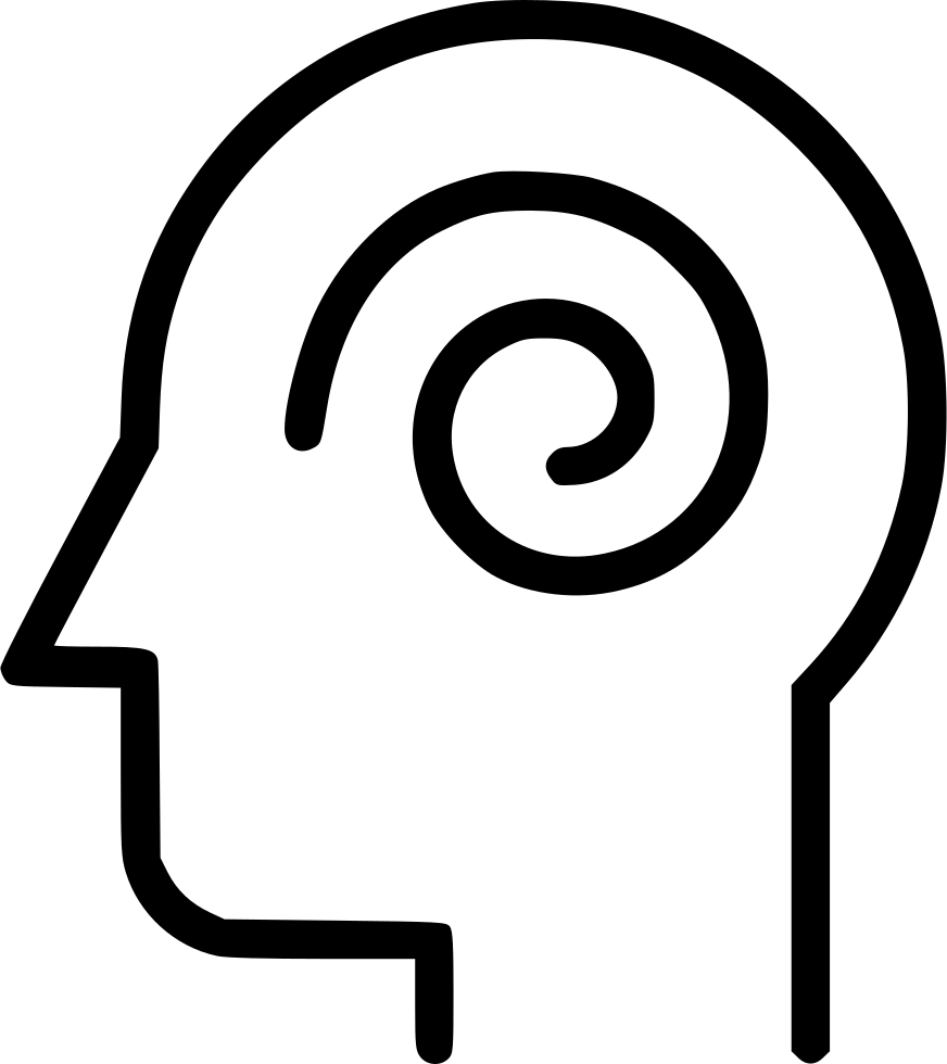 Psychology Conceptual Spiral Mind Icon PNG