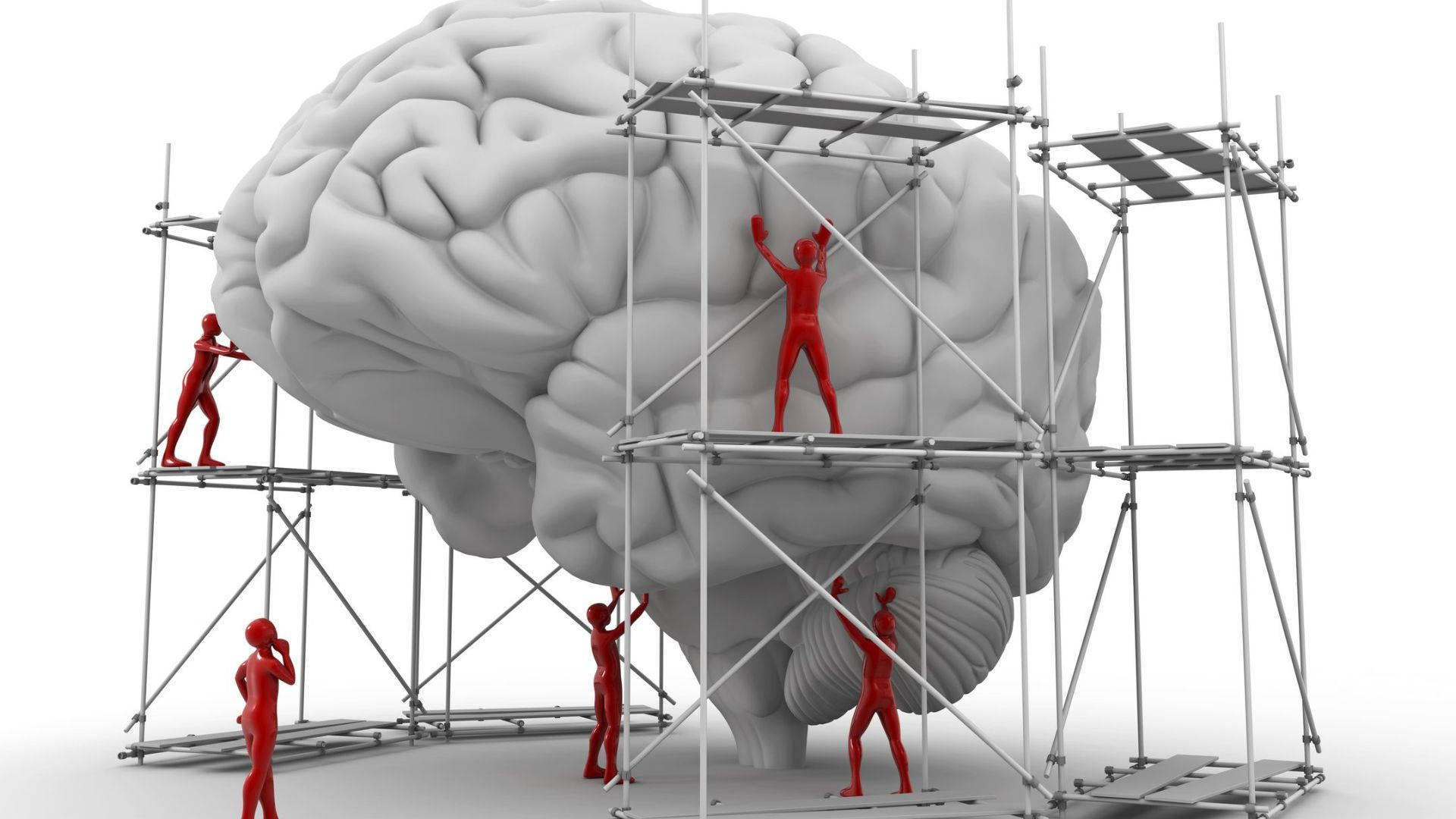 Psychology Mind Builder 3D Cartoon Wallpaper