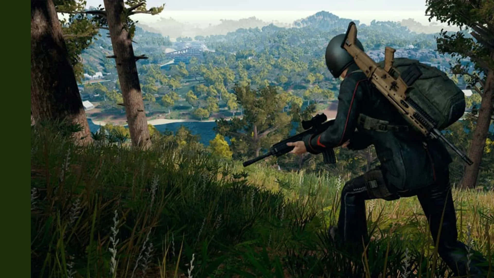Player With Two Weapons PUBG 1920x1080 Wallpaper