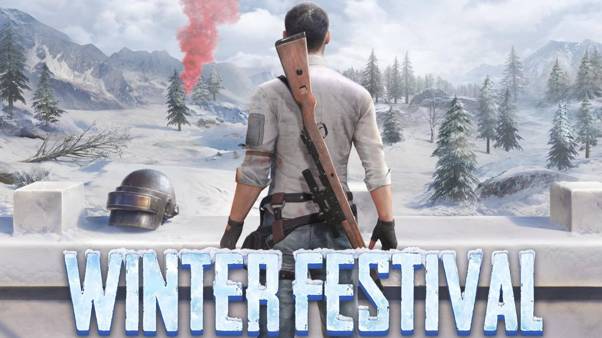 "Players Gear Up for Battlegrounds - Winter Festival PUBG 2020" Wallpaper