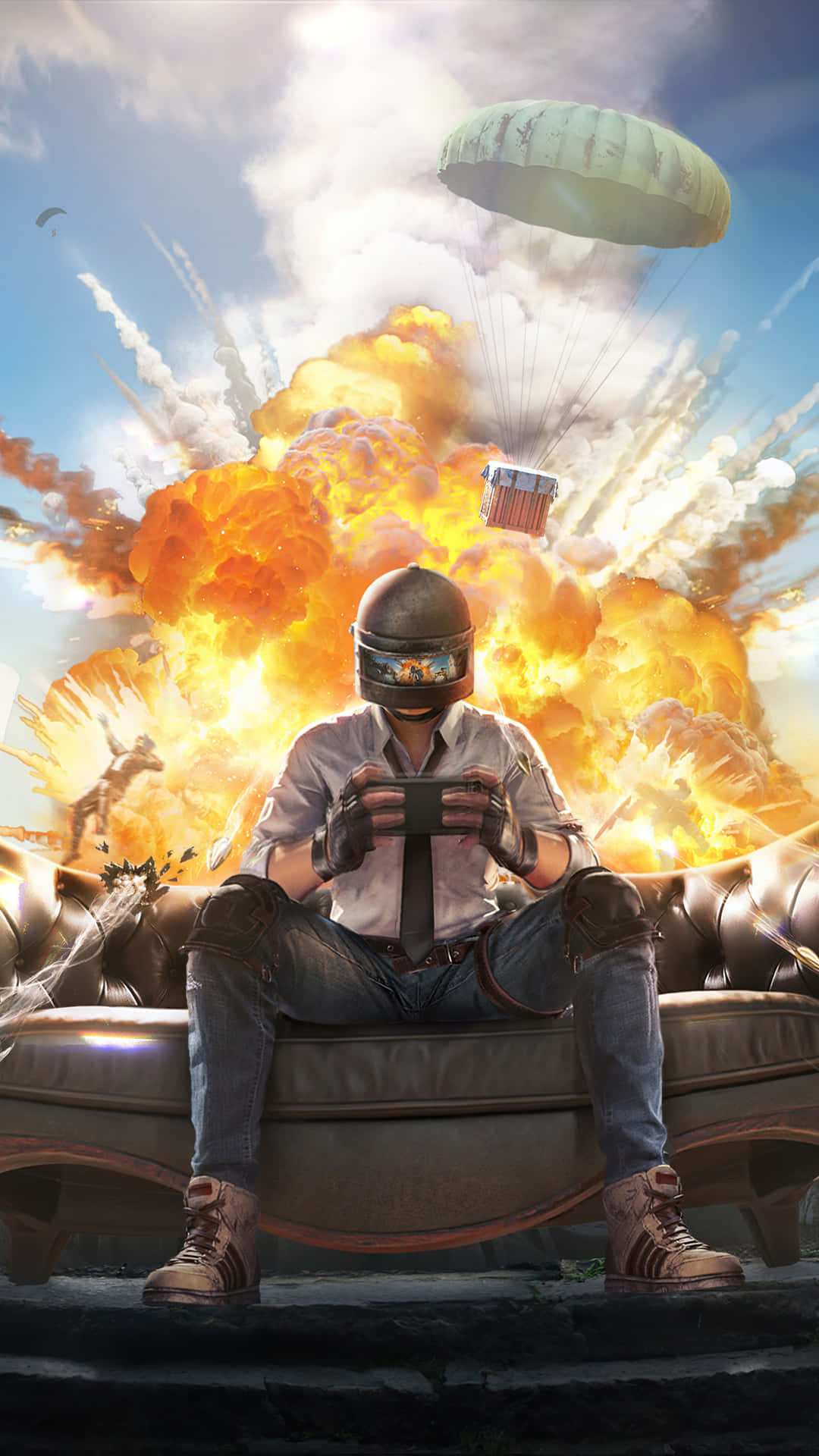 Conquer the battlefield on your Android device with Playerunknown's Battlegrounds! Wallpaper