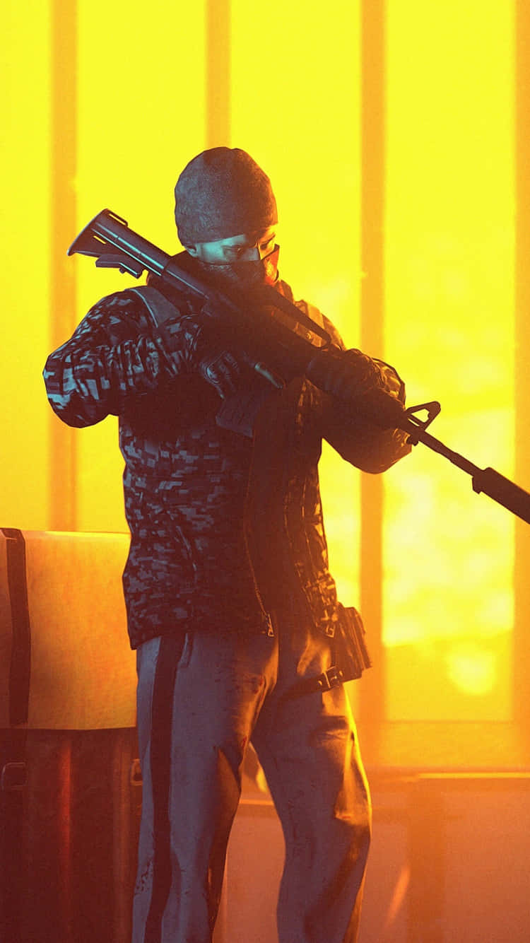 Pubg Android Suppressed M416 Yellow Light Wallpaper