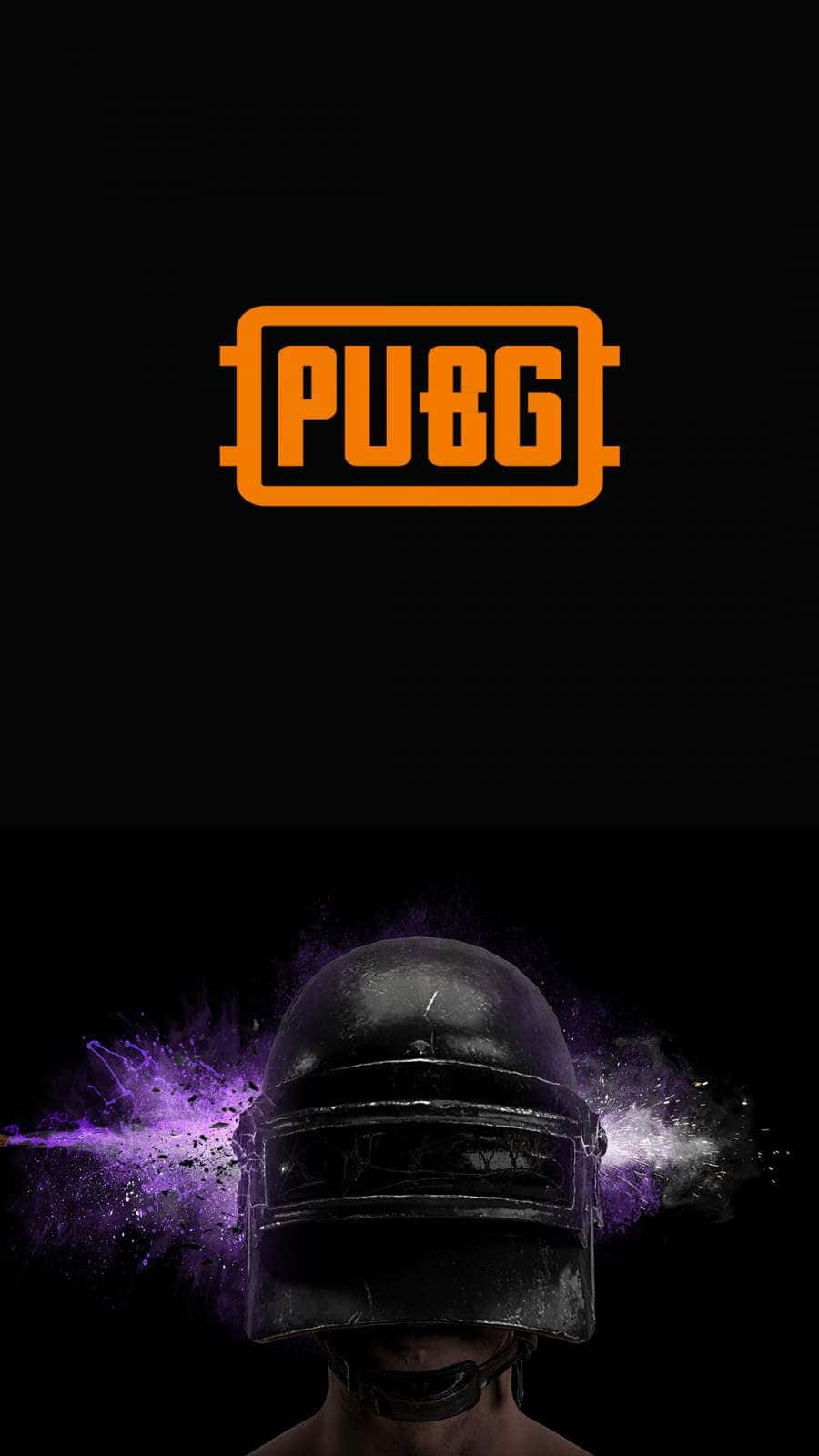 A Man In A Helmet With The Word Pu8g On It Wallpaper