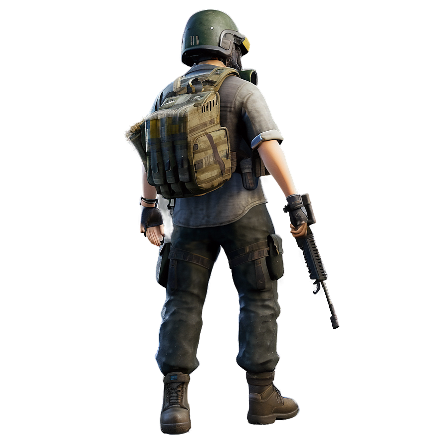 Pubg Character In Ghillie Suit Png 06262024 PNG