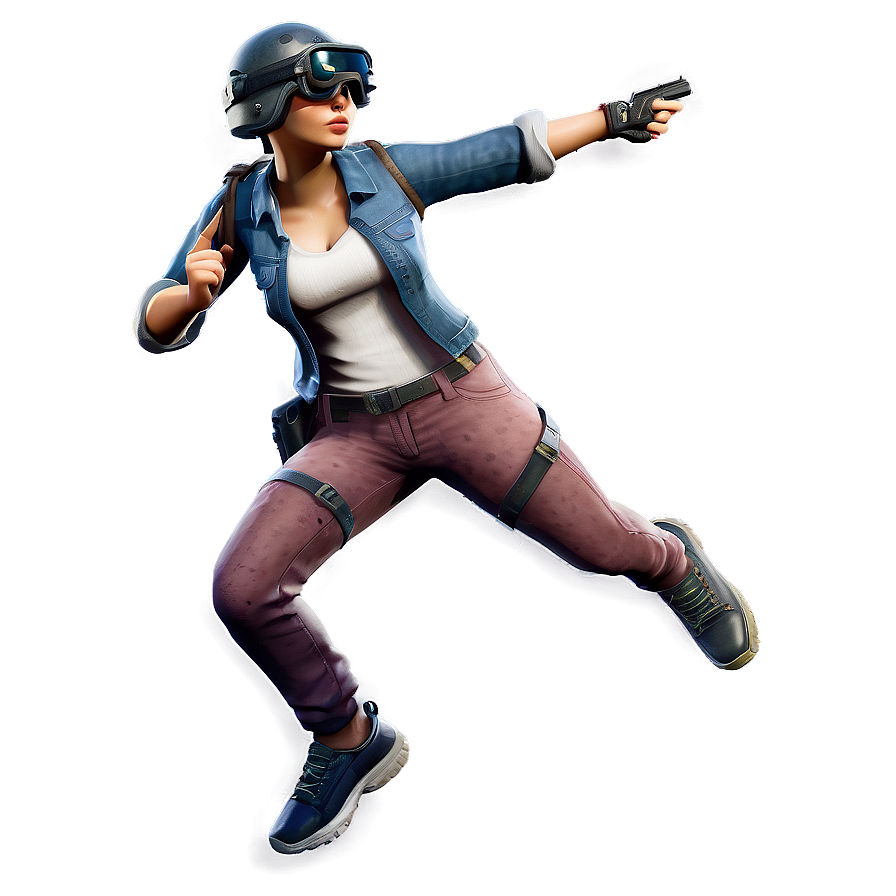 Pubg Character Jumping Png Wvs93 PNG