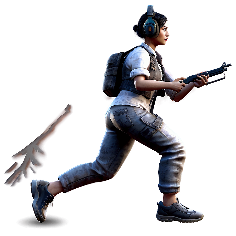 Pubg Character Running Png Lld40 PNG
