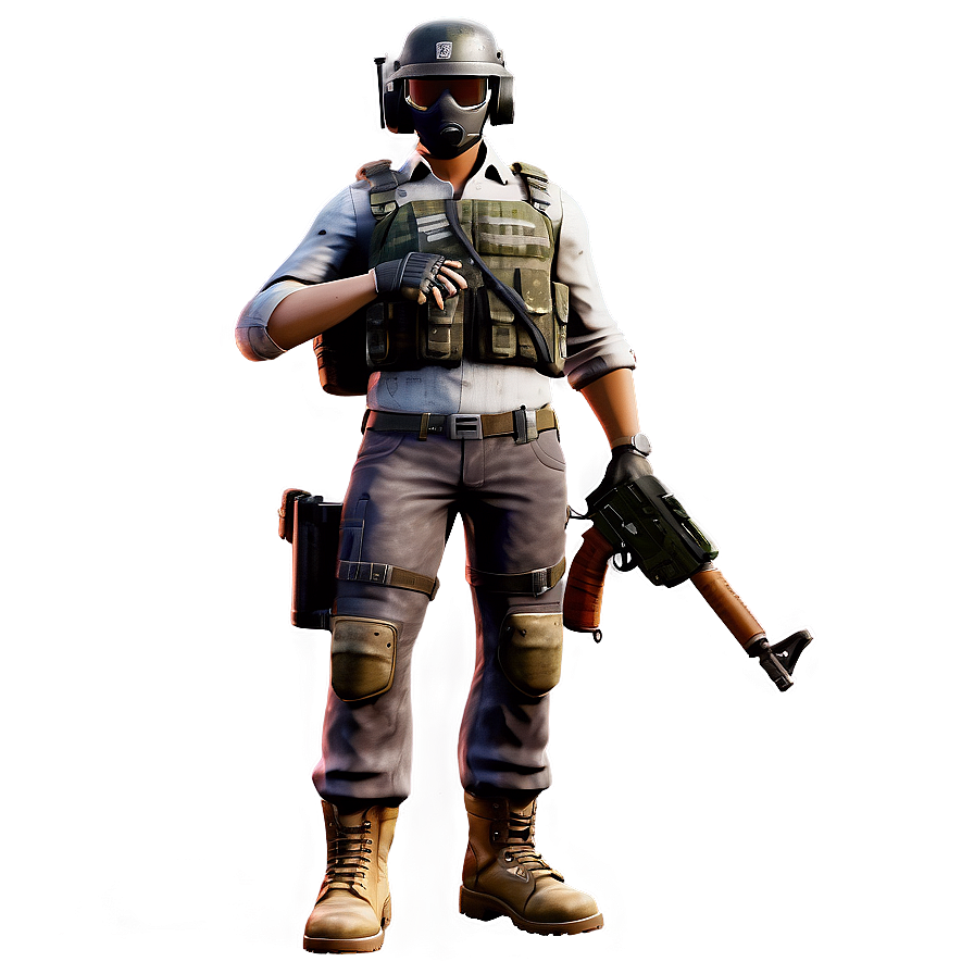 Pubg Character With Chicken Dinner Png 21 PNG