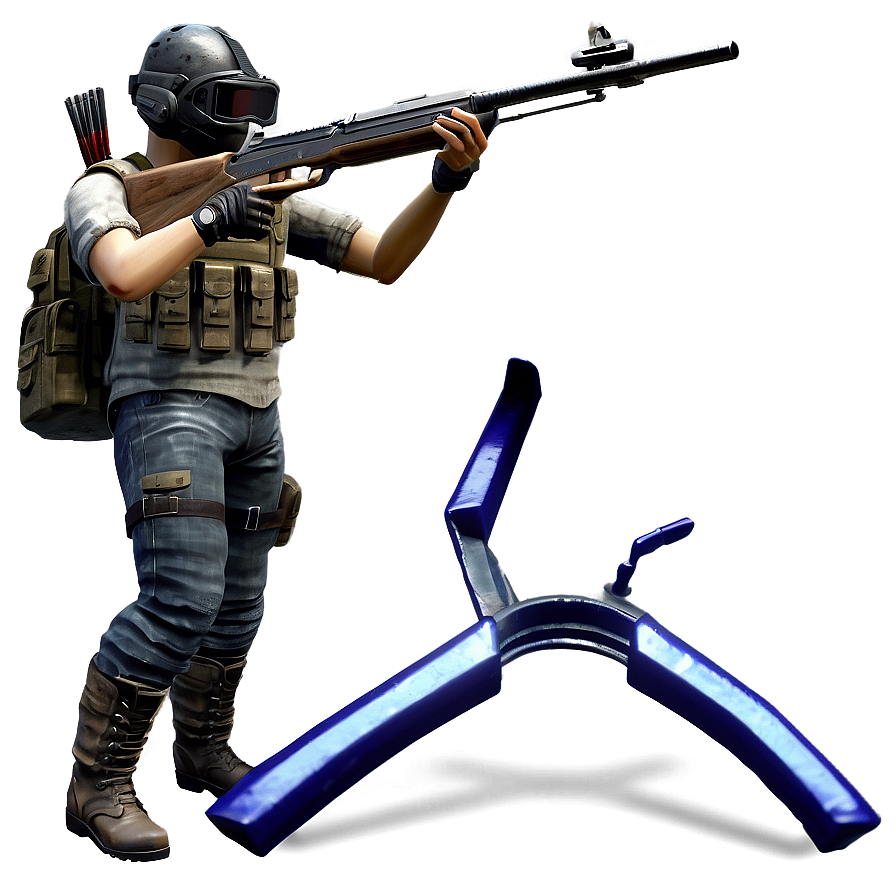 Pubg Character With Crossbow Png Dtf PNG