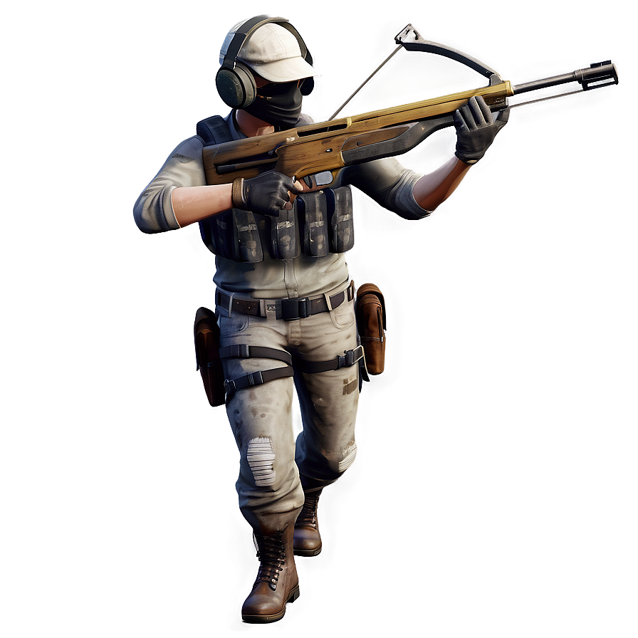 Pubg Character With Crossbow Png Uhj94 PNG