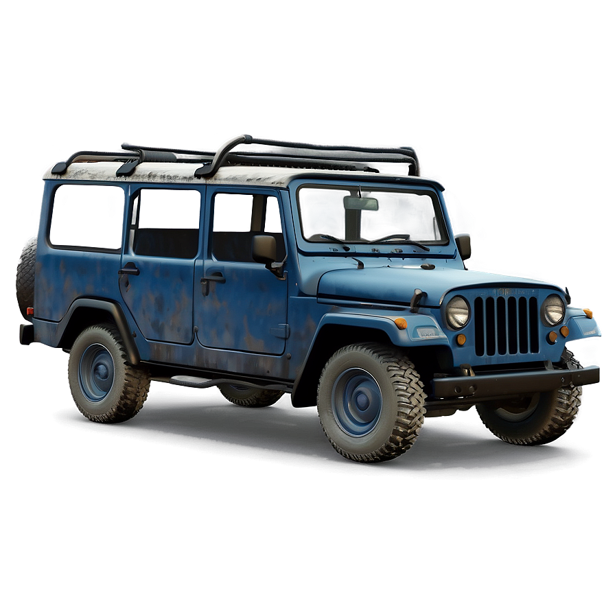 Pubg Character With Uaz Jeep Png Mkq97 PNG