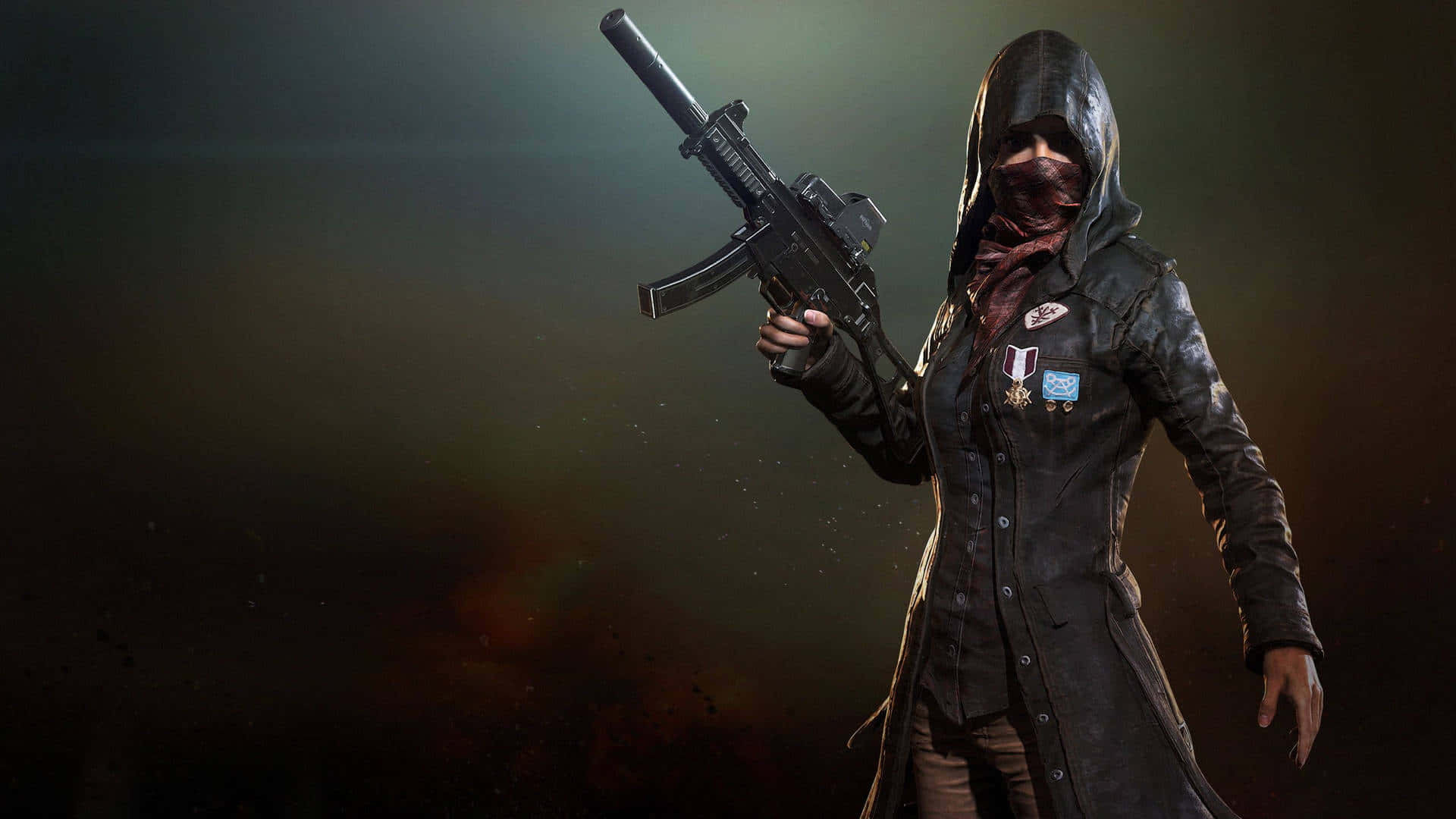 Download Pubg Girl With Mask Wallpaper 